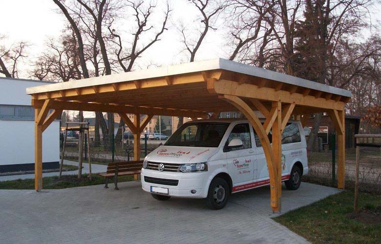 Flachdach Carport CarportUnion